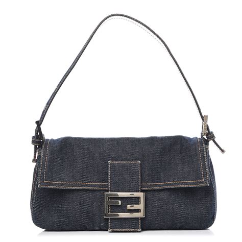 fendi jeans bag|fendi denim baguette.